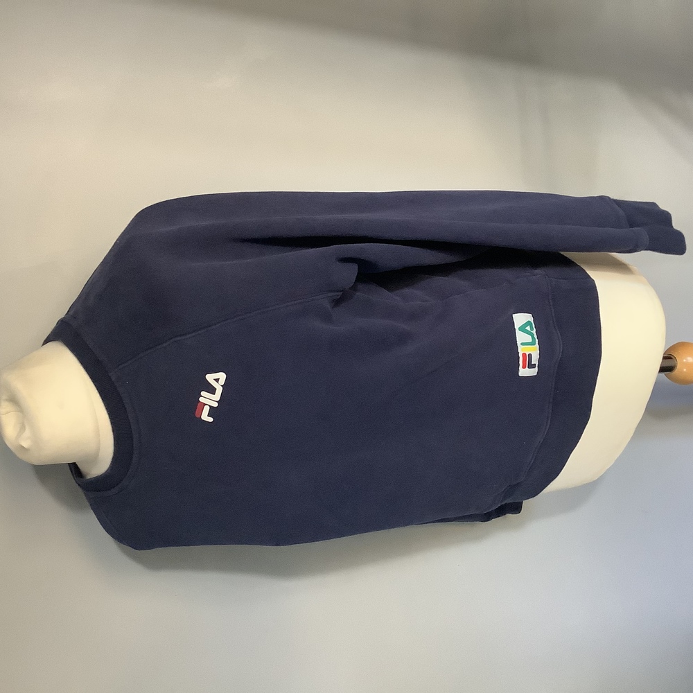 Fila Sweatshirt - Size M - Navy - Cotton - P2P 21” - Picture 3 of 8